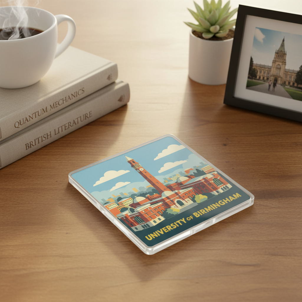 Edgbaston - Coaster - Mid-Century Retro - University of Birmingham
