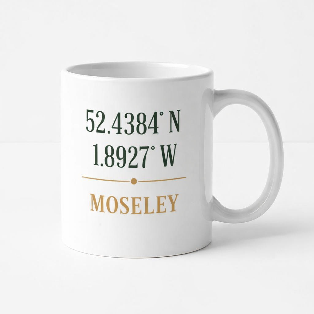 Moseley - Mug - Minimalist Coordinates Design