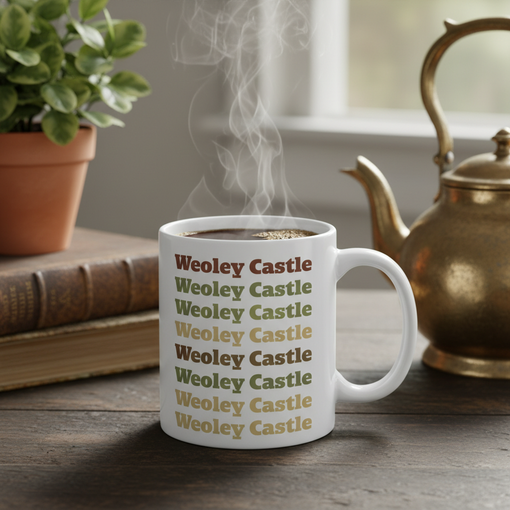 Weoley Castle - Mug - Retro Typography Design
