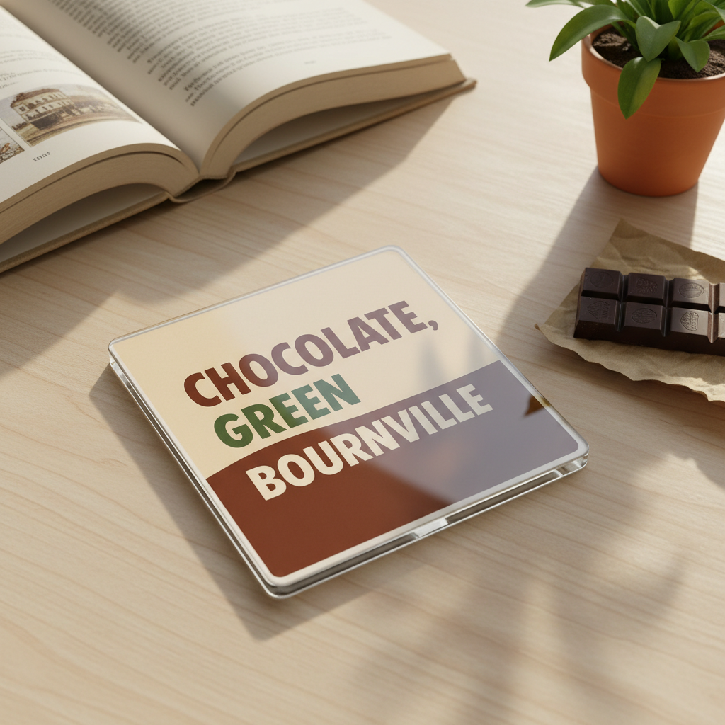 Bournville - Coaster - Mid-Century Retro - Word Stack