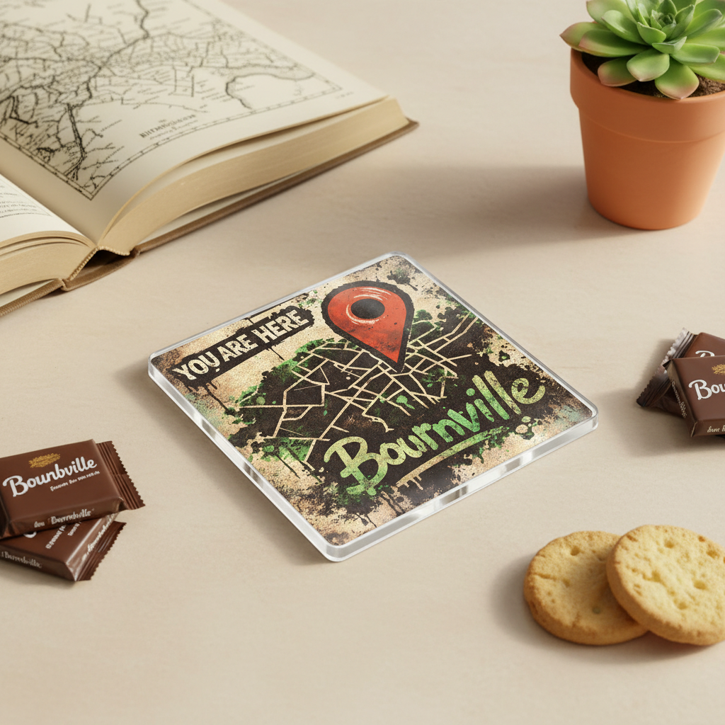 Bournville - Coaster - Urban Street Art - Location Pin