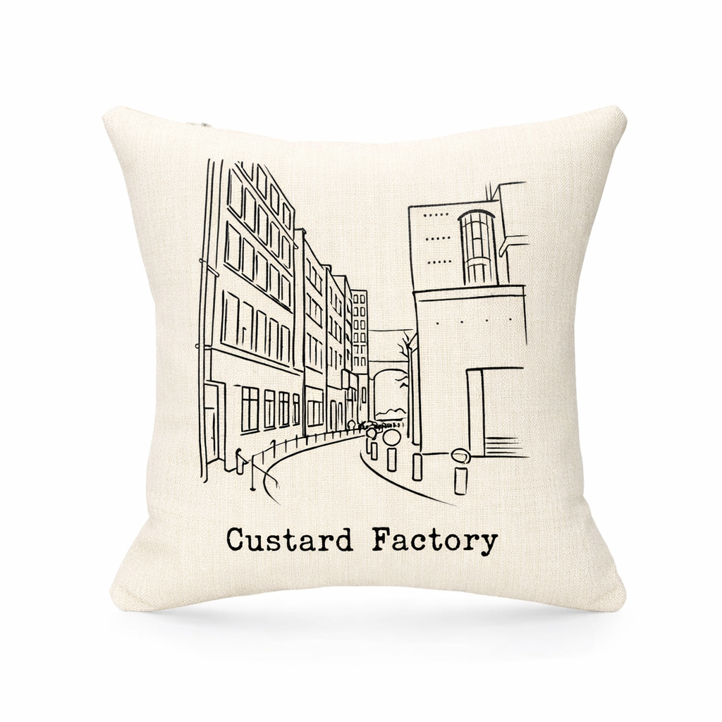 Digbeth - Cushion - Minimal Lines Design - The Custard Factory