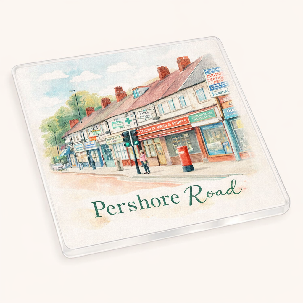 Stirchley - Coaster - Soft Watercolours - Pershore Road