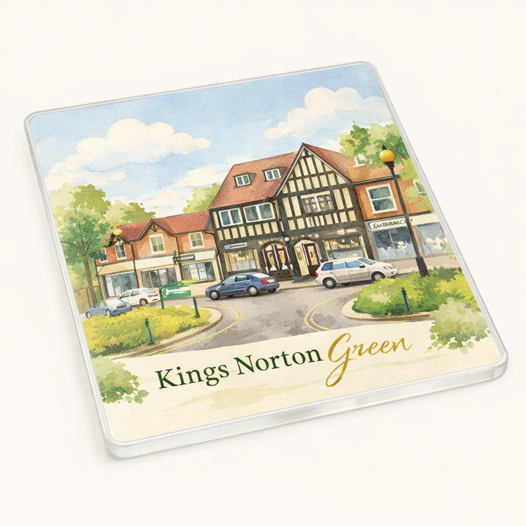 Kings Norton - Coaster - Soft Watercolours - Kings Norton Green