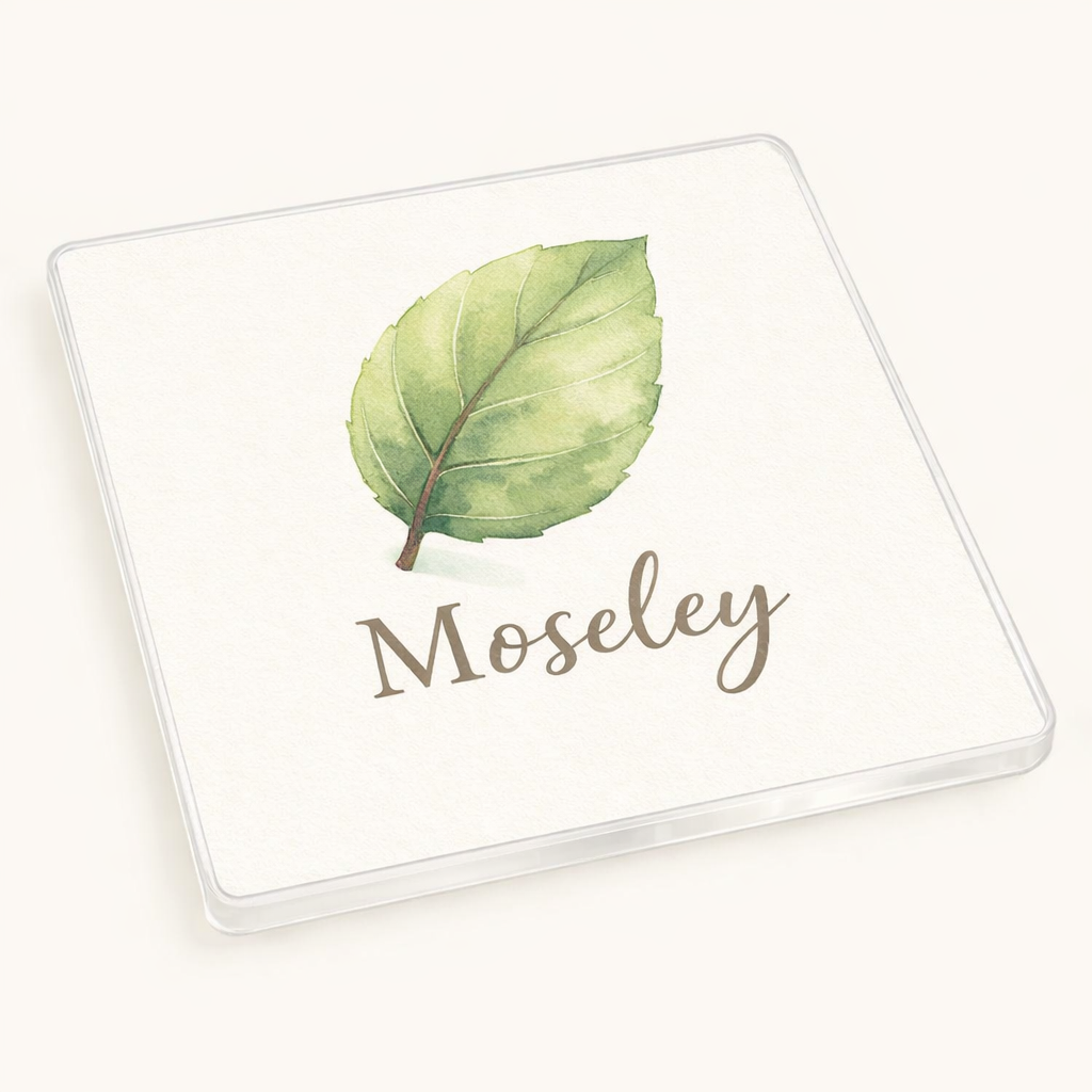 Moseley - Coaster - Soft Watercolours - Leaf