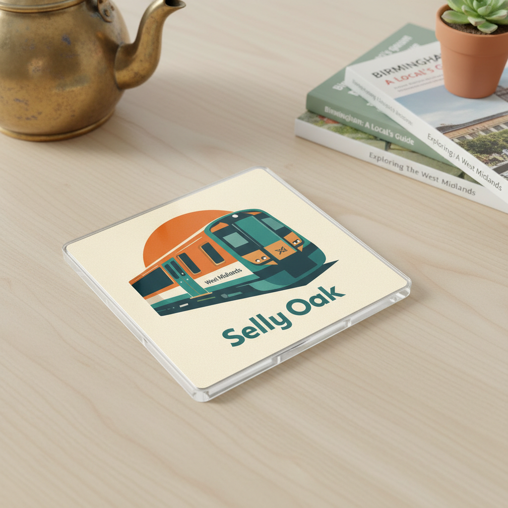 Selly Oak - Coaster - Mid-Century Retro - Train
