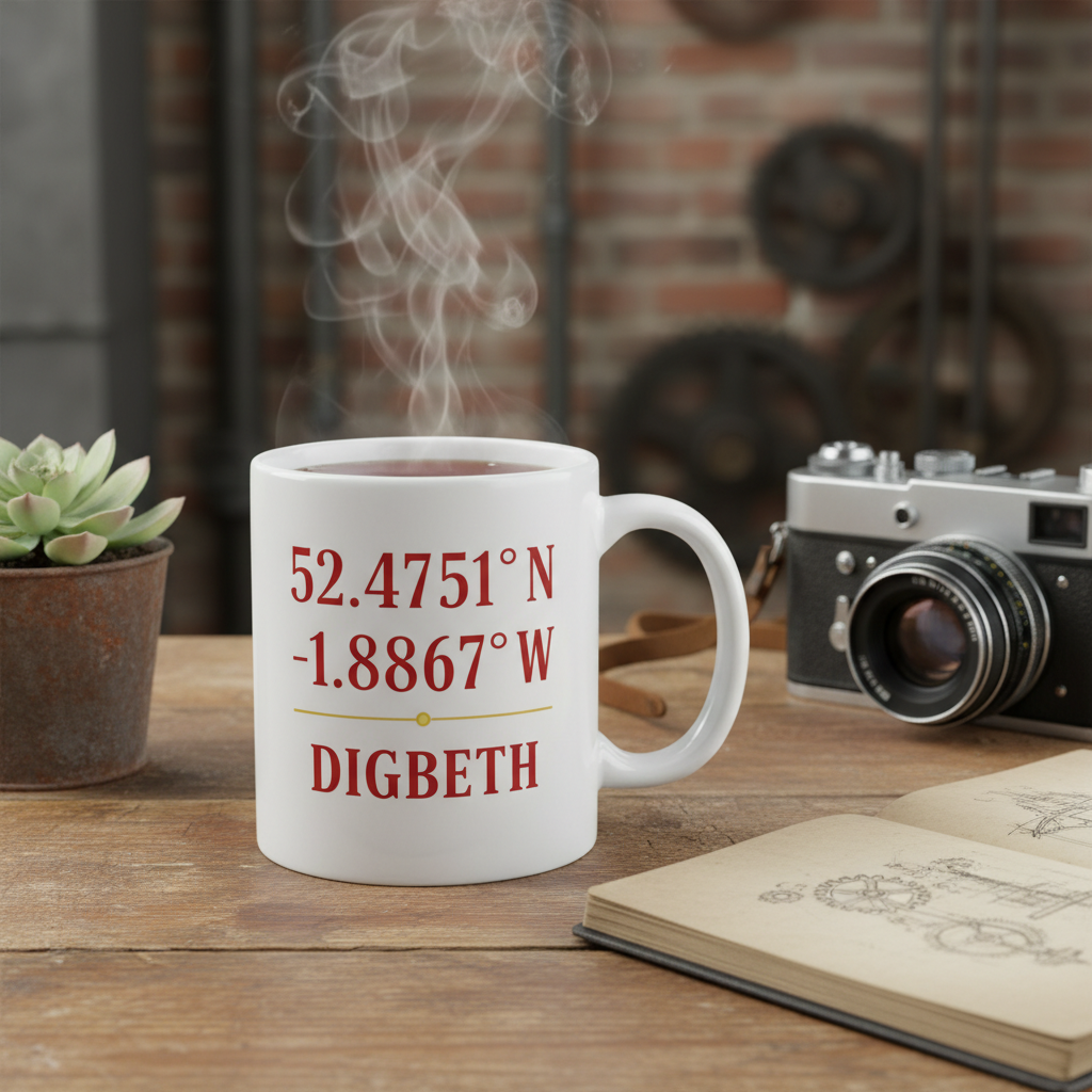 Digbeth - Mug - Minimalist Coordinates Design