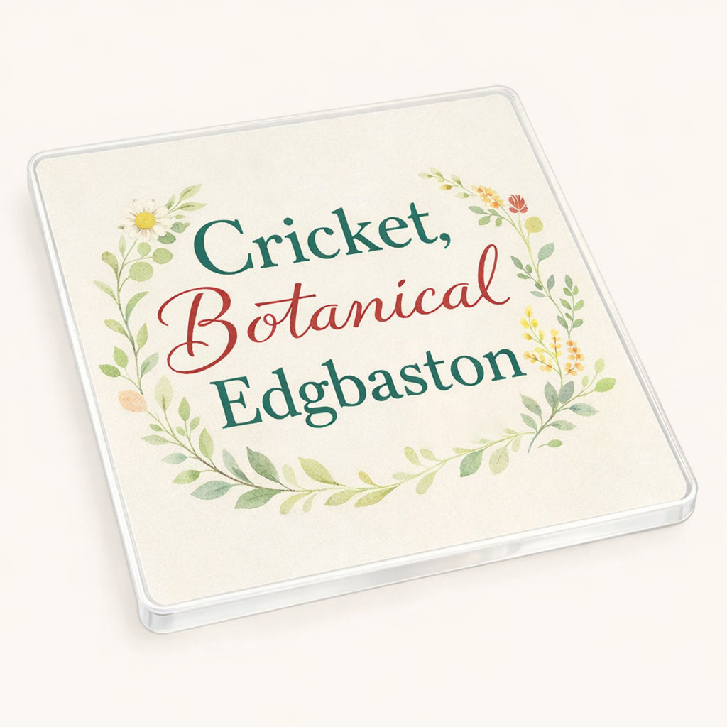 Edgbaston - Coaster - Soft Watercolours - Word Stack