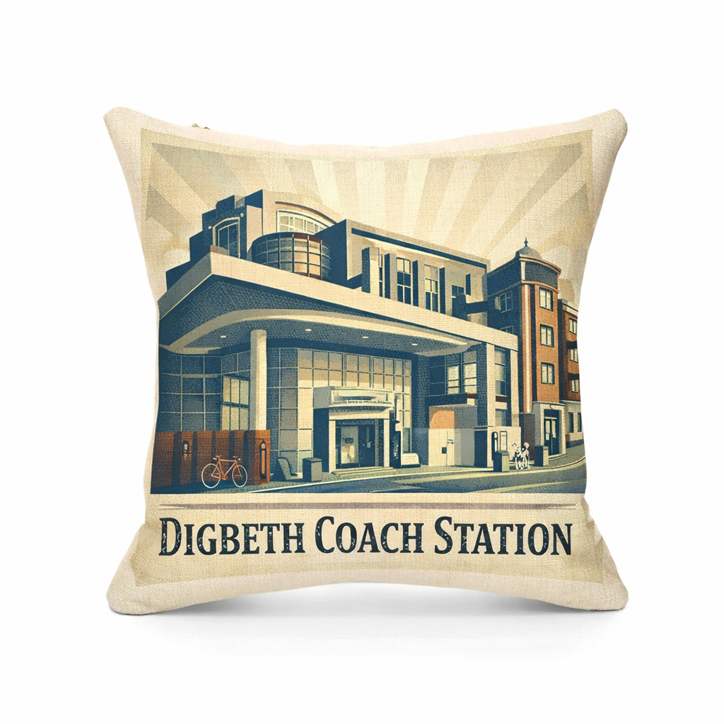 Digbeth - Cushion - Vintage Vibes Design - Digbeth Coach Station