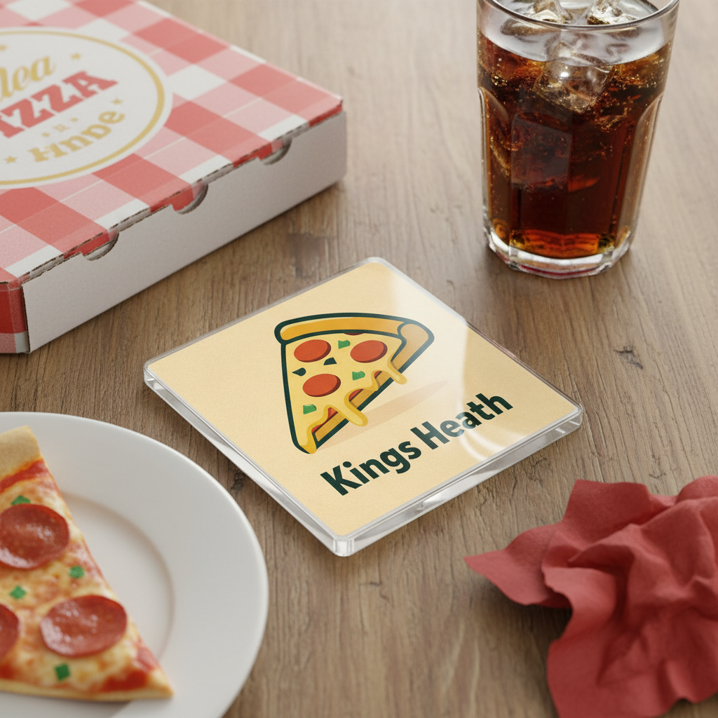 Kings Heath - Coaster - Mid-Century Retro - Pizza Slice