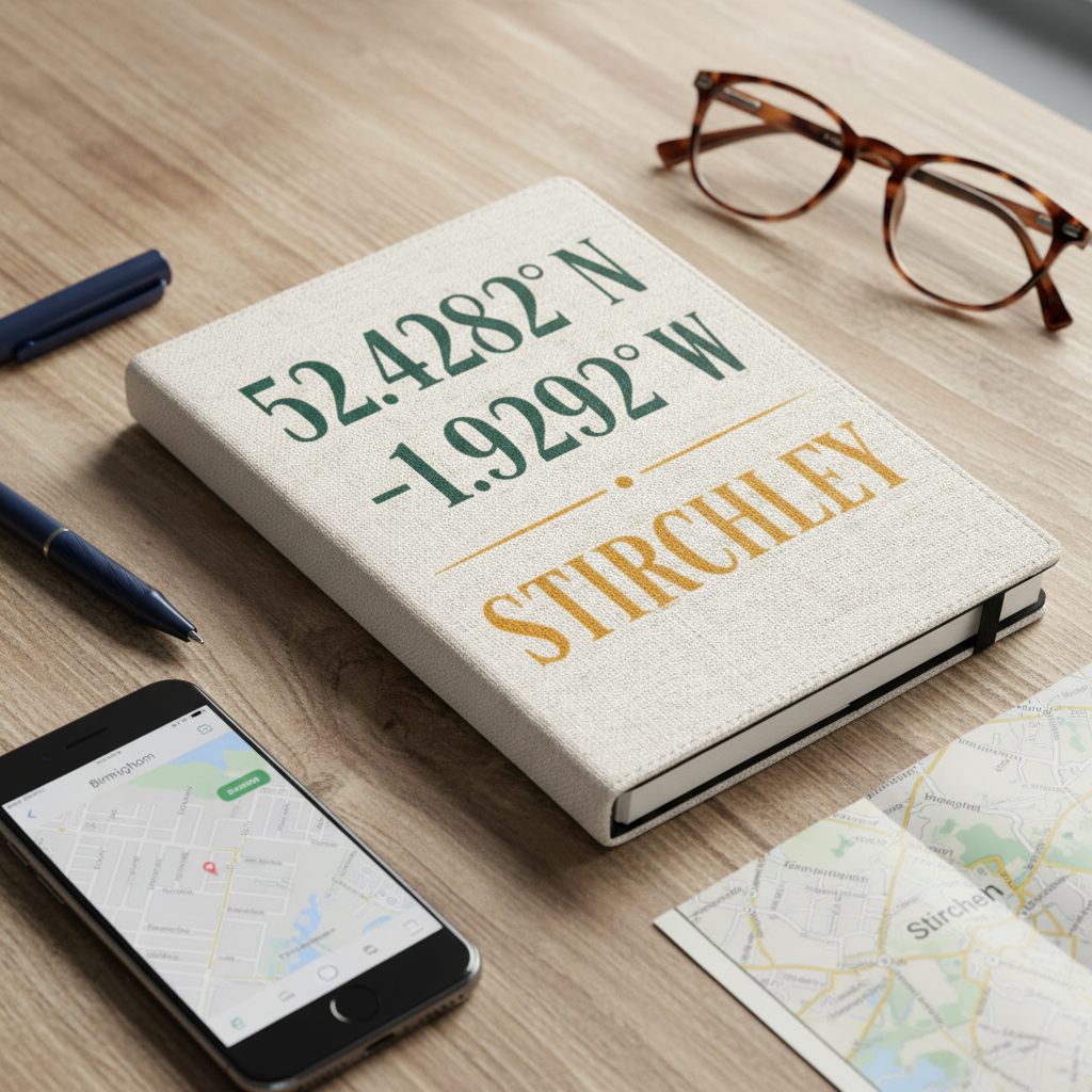 Stirchley - Notepad - Minimalist Coordinates Design