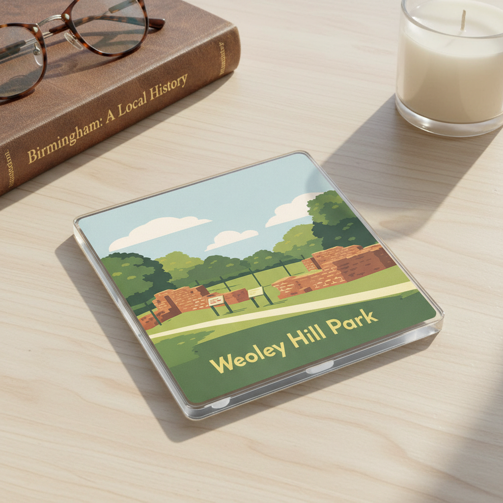 Weoley Castle - Coaster - Mid-Century Retro - Weoley Hill Park