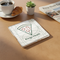 Kings Heath - Coaster - Geometric Lines - Pizza Slice