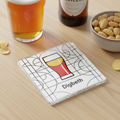 Digbeth - Coaster - Geometric Lines - Beer Glass