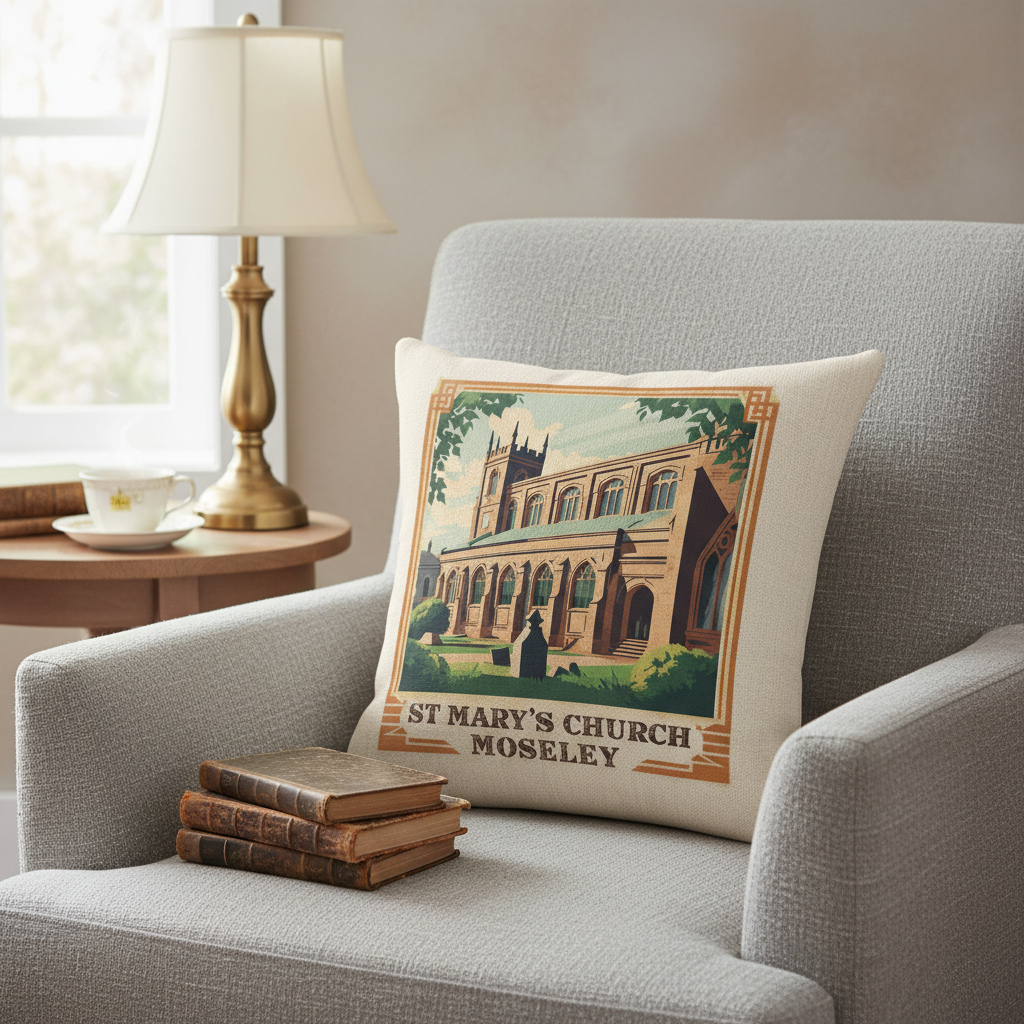 Moseley - Cushion - Vintage Vibes Design - St Mary's Church