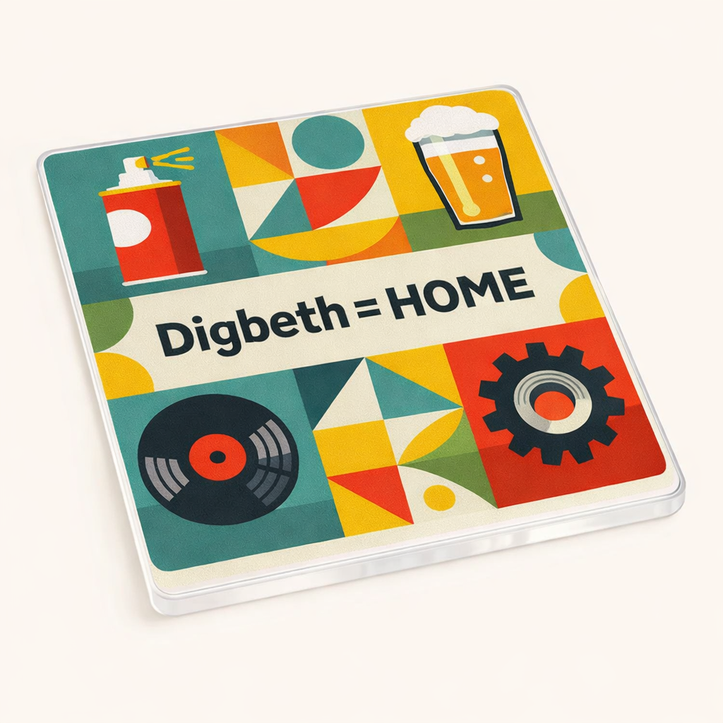 Digbeth - Coaster - Mid-Century Retro - Local Icons
