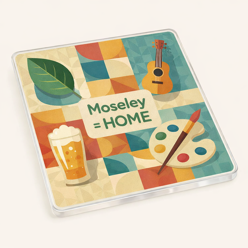 Moseley - Coaster - Mid-Century Retro - Local Icons