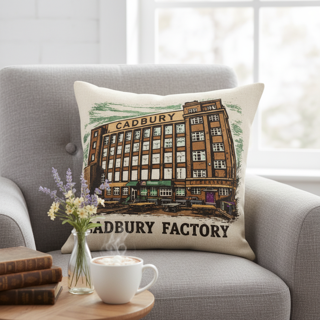 Bournville - Cushion - Vintage Vibes Design - Cadbury Factory