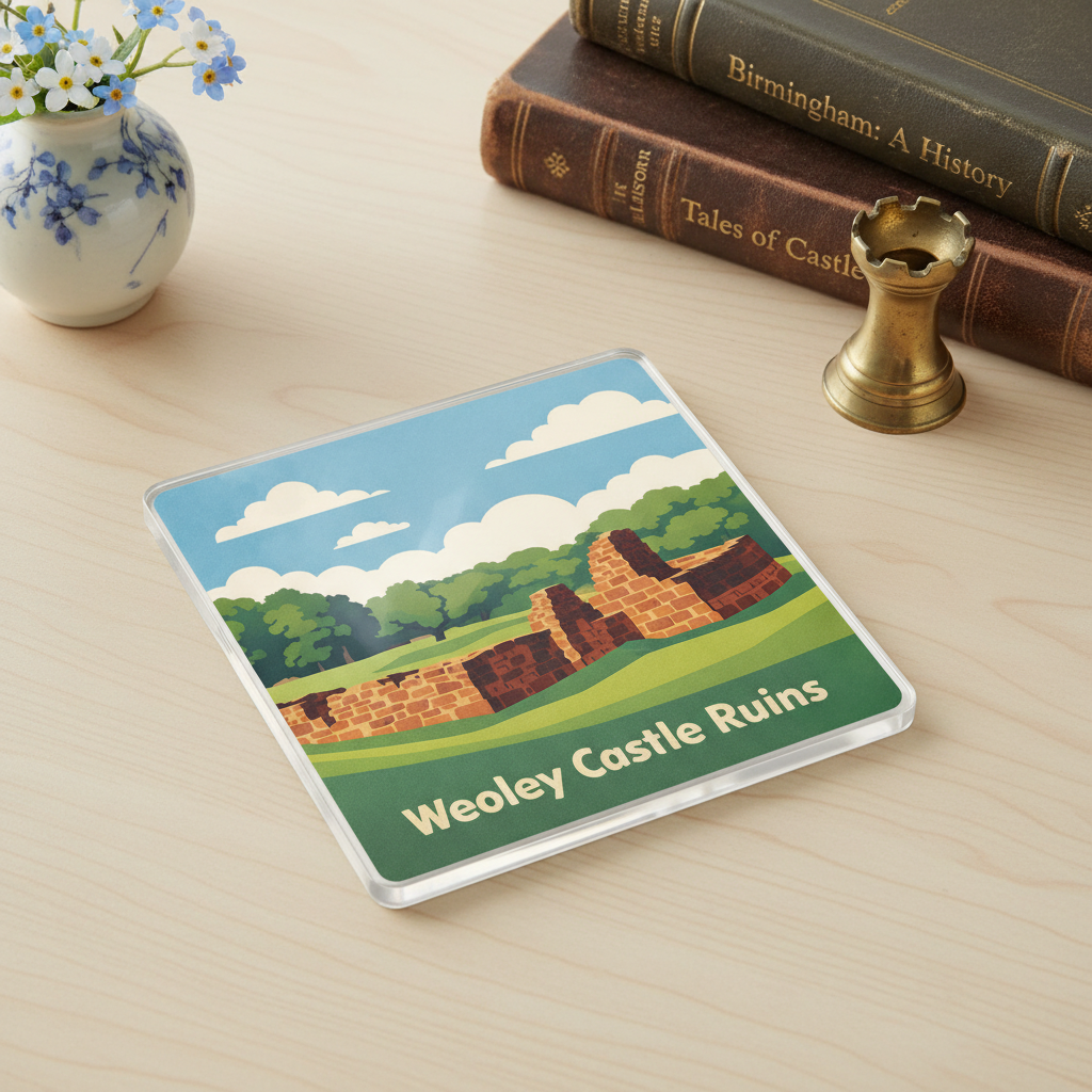 Weoley Castle - Coaster - Mid-Century Retro - Weoley Castle Ruins