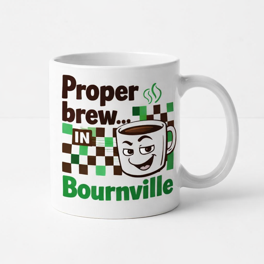 Bournville - Mug - Retro Cartoon Design