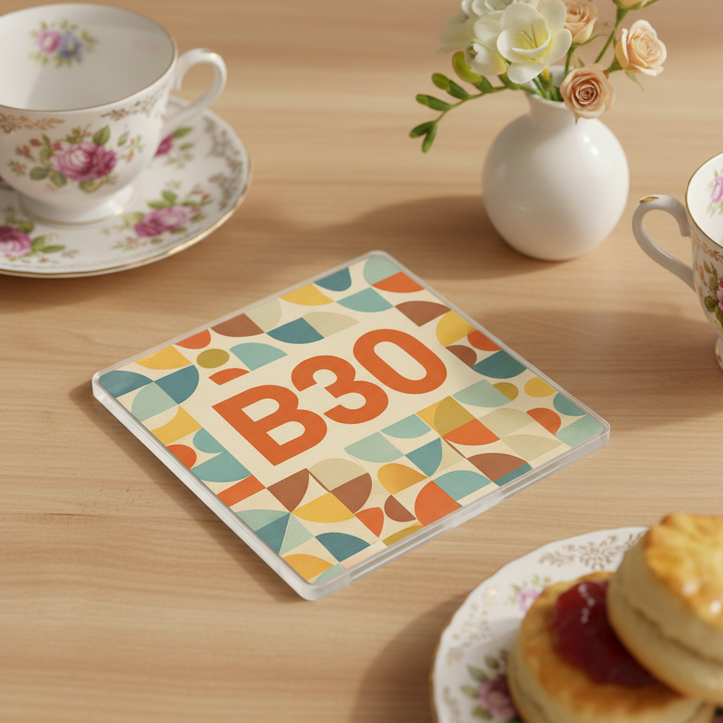 Bournville - Coaster - Mid-Century Retro - Postcode
