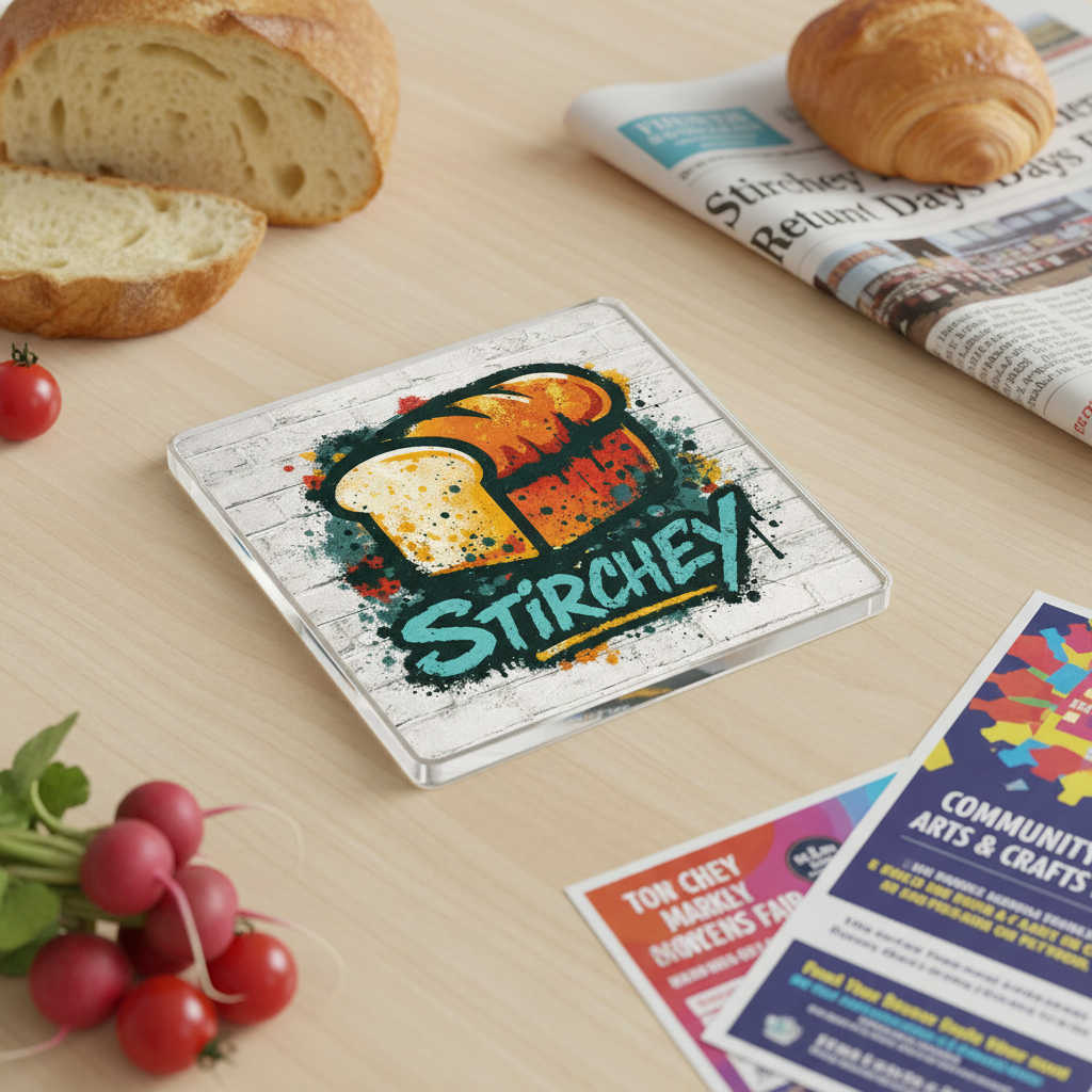 Stirchley - Coaster - Urban Street Art - Loaf of Bread