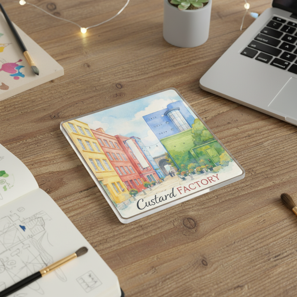 Digbeth - Coaster - Soft Watercolours - Custard Factory