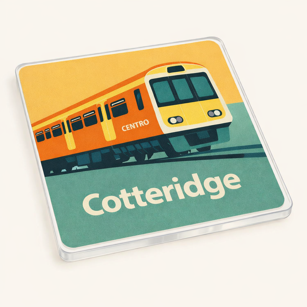 Cotteridge - Coaster - Mid-Century Retro - Train
