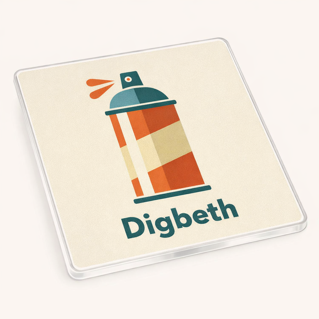 Digbeth - Coaster - Mid-Century Retro - Spray Paint Can