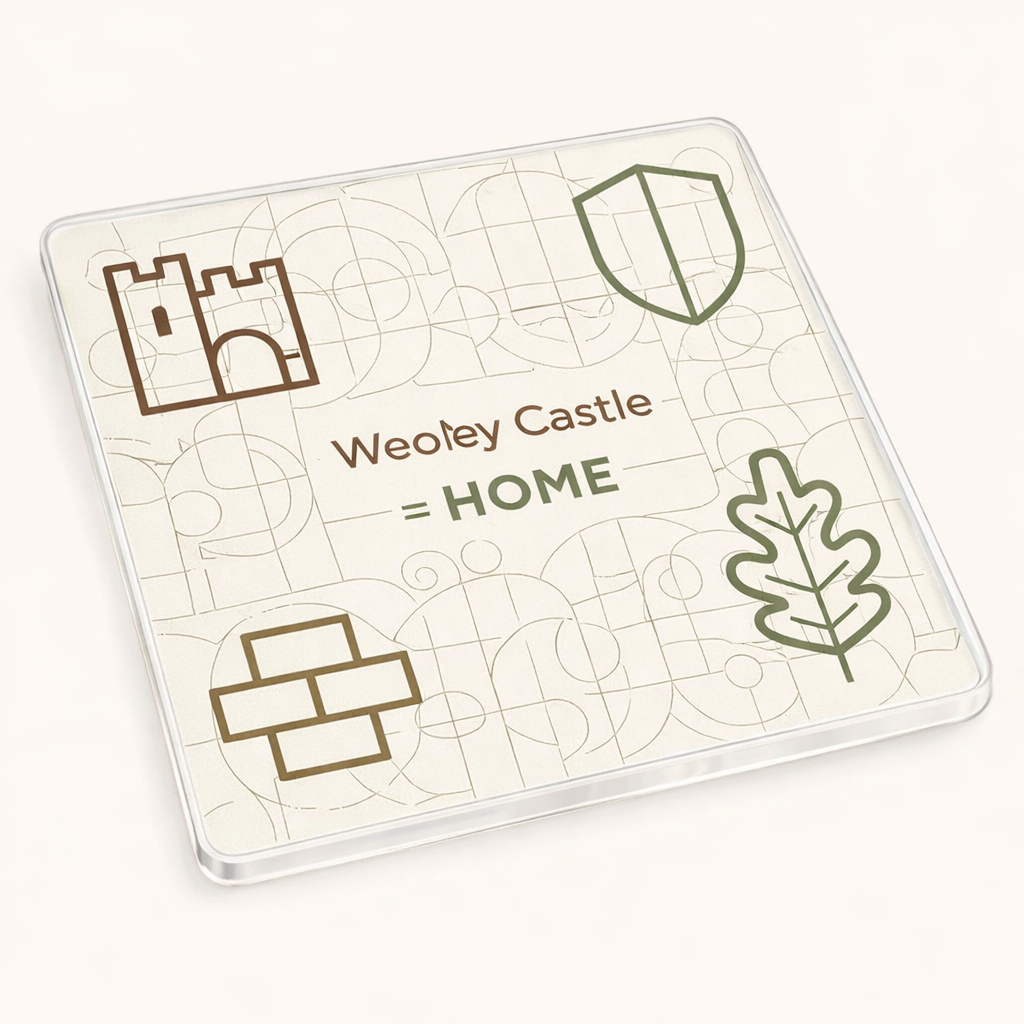 Weoley Castle - Coaster - Geometric Lines - Local Icons