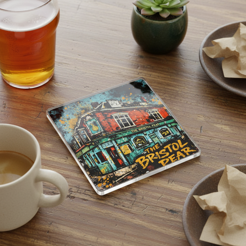 Selly Oak - Coaster - Urban Street Art - The Bristol Pear Pub