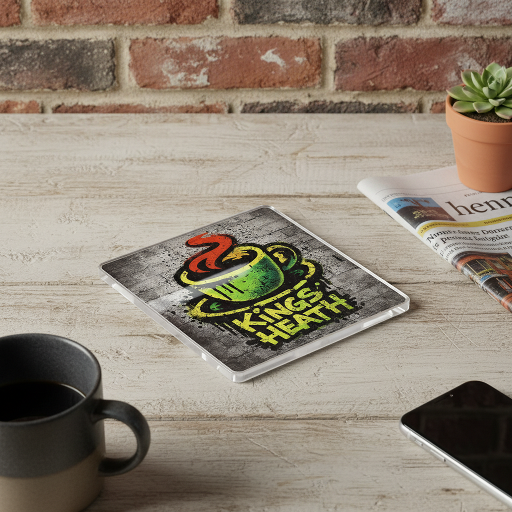 Kings Heath - Coaster - Urban Street Art - Coffee Cup