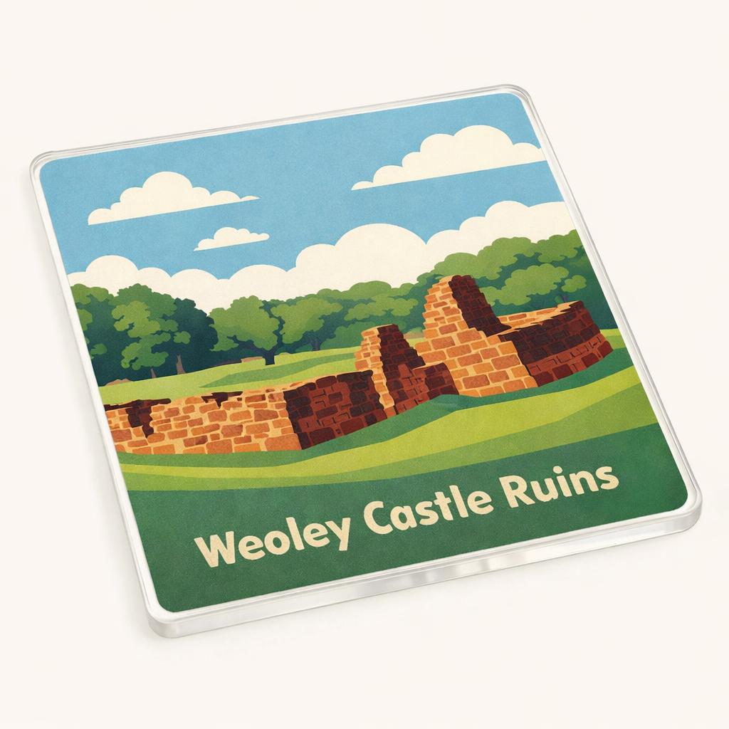 Weoley Castle - Coaster - Mid-Century Retro - Weoley Castle Ruins