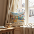 Kings Heath - Cushion - Artistic Illustration Design - York Road