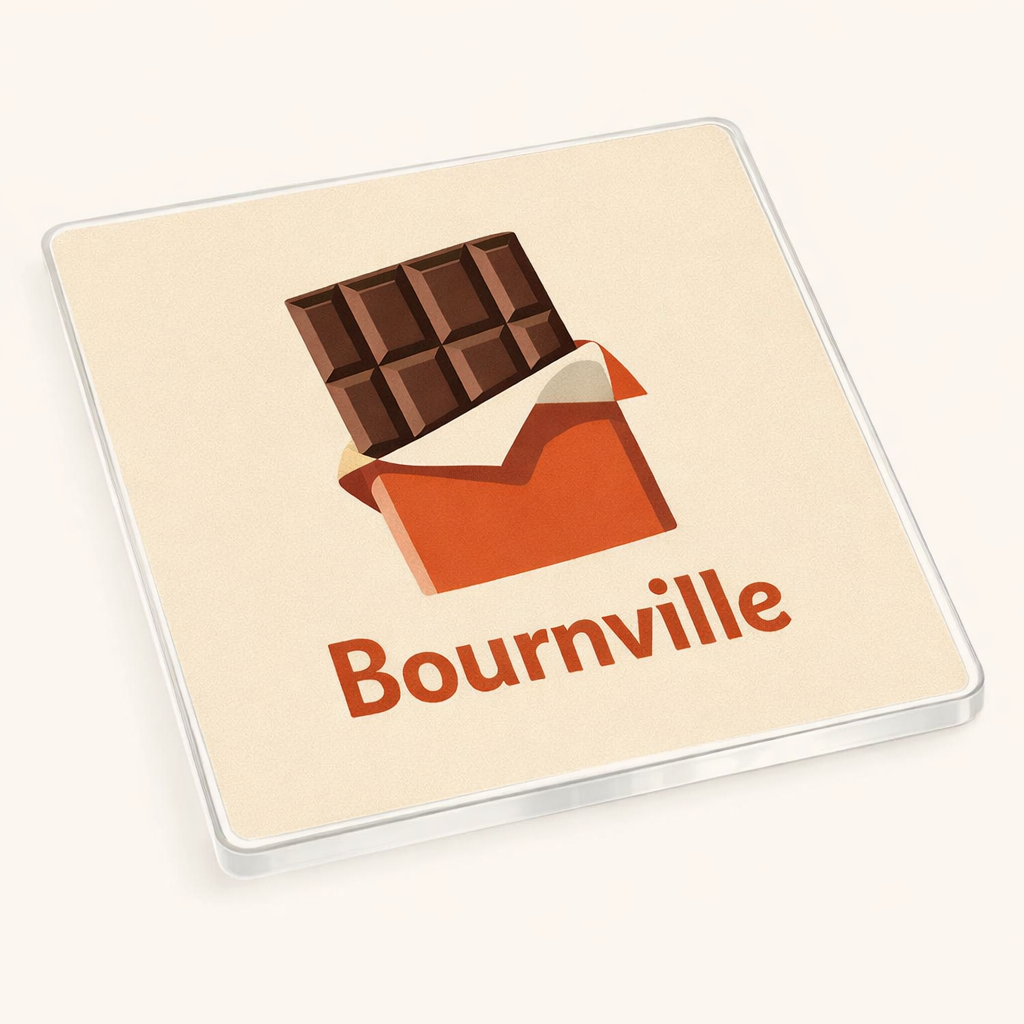 Bournville - Coaster - Mid-Century Retro - Chocolate Bar