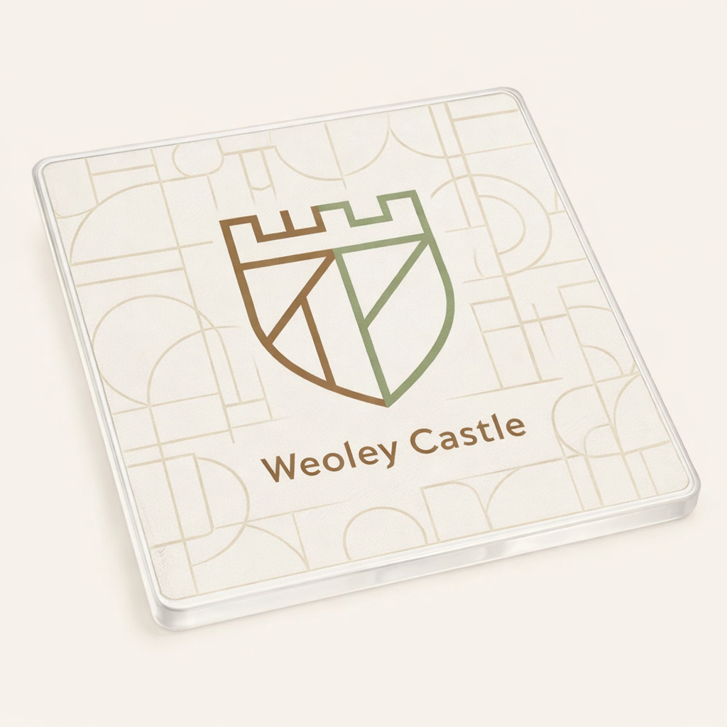 Weoley Castle - Coaster - Geometric Lines - Shield
