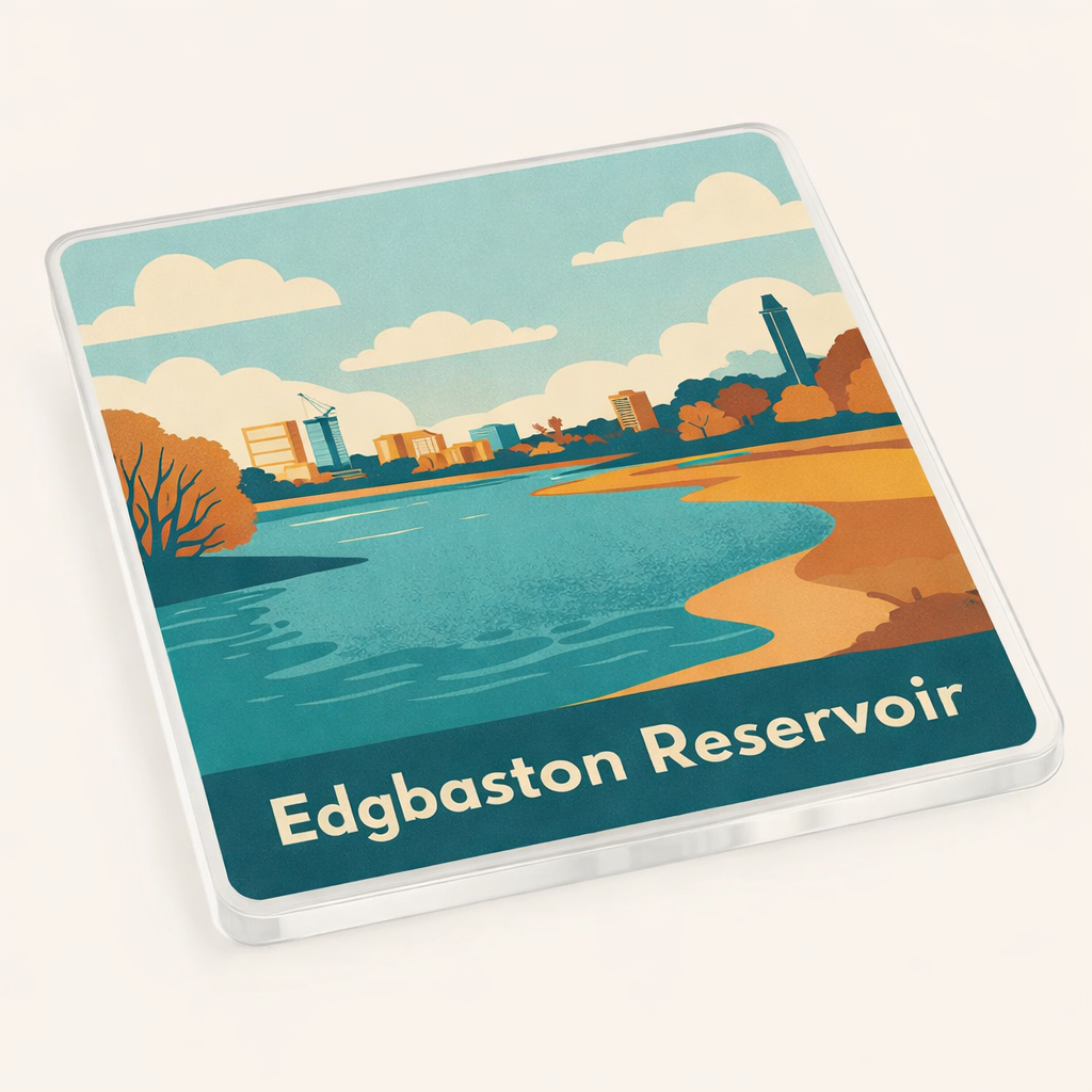 Edgbaston - Coaster - Mid-Century Retro - Edgbaston Reservoir