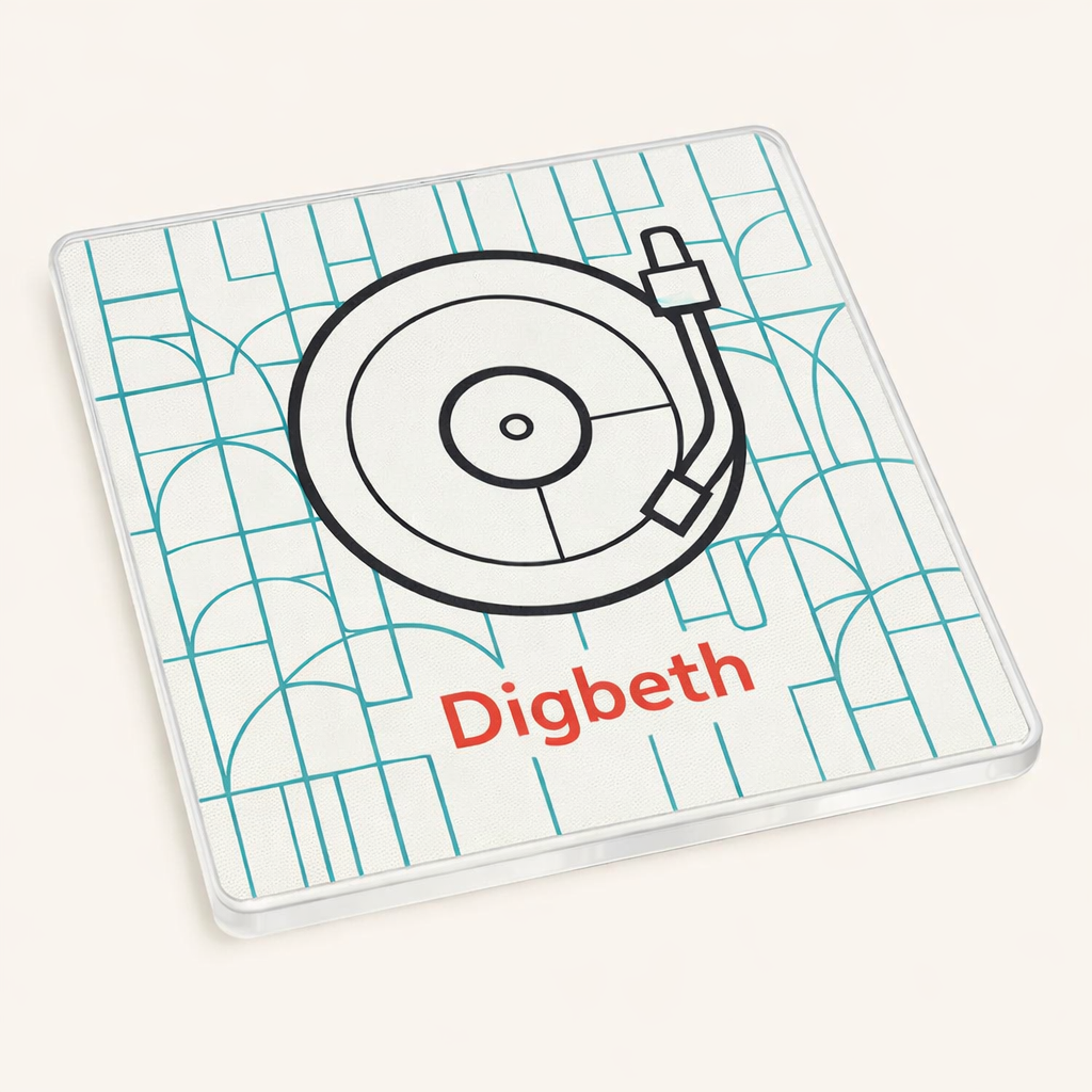 Digbeth - Coaster - Geometric Lines - Vinyl Record