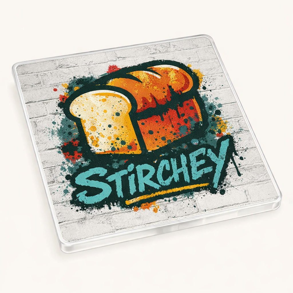 Stirchley - Coaster - Urban Street Art - Loaf of Bread