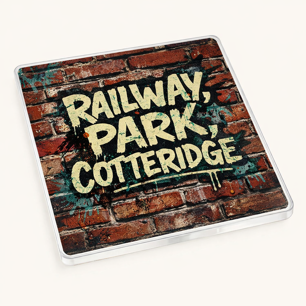 Cotteridge - Coaster - Urban Street Art - Word Stack