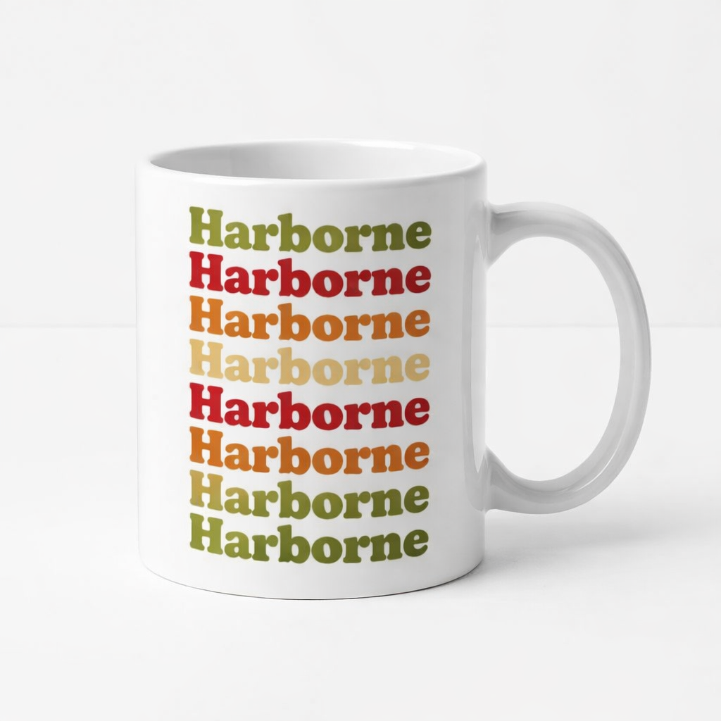 Harborne - Mug - Retro Typography Design