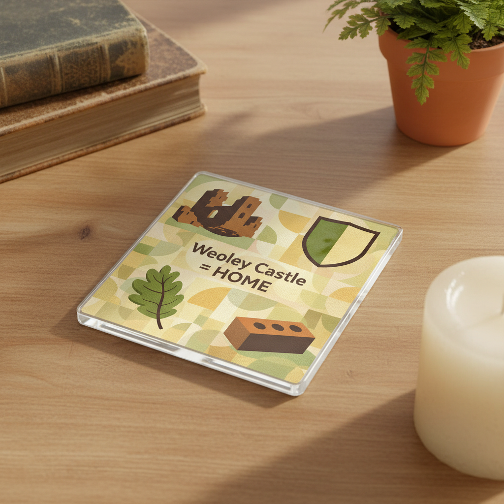Weoley Castle - Coaster - Mid-Century Retro - Local Icons