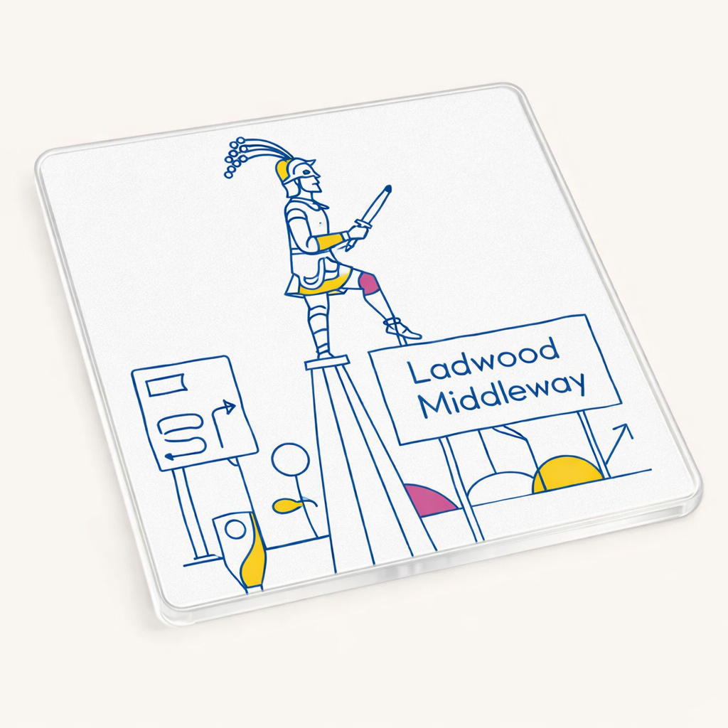 Ladywood - Coaster - Geometric Lines - Ladywood Middleway