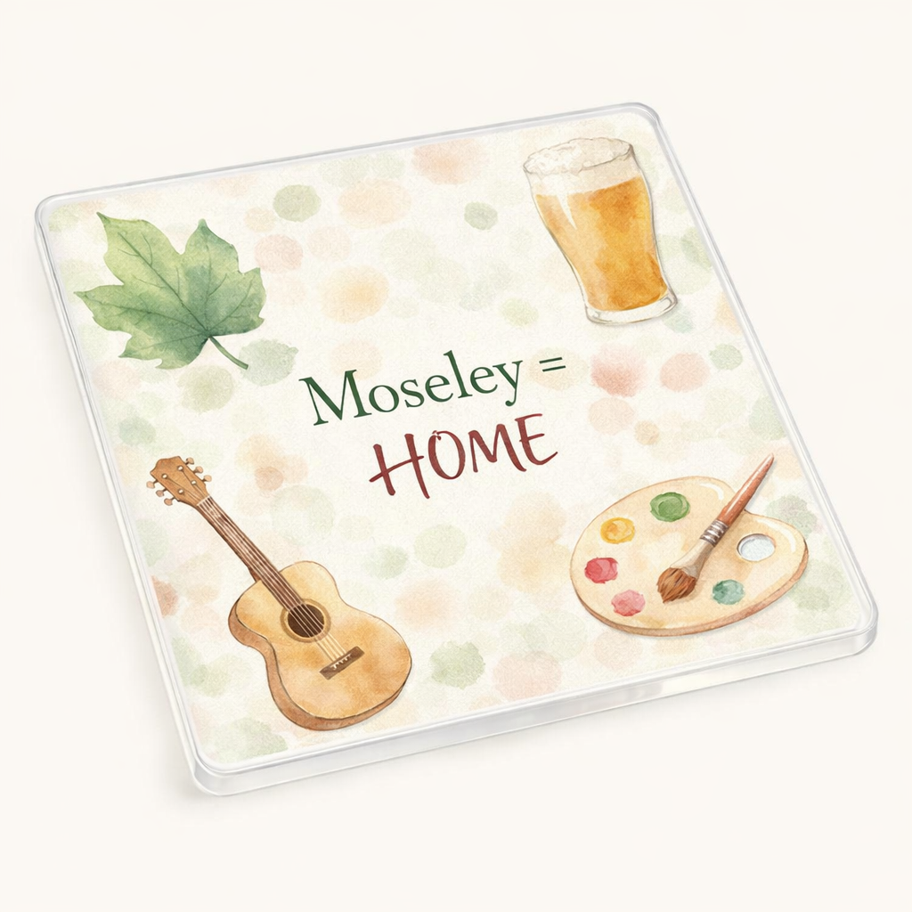 Moseley - Coaster - Soft Watercolours - Local Icons
