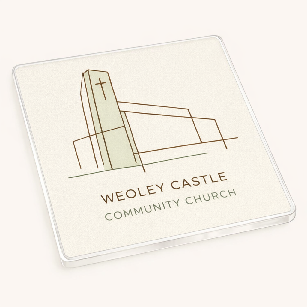 Weoley Castle - Coaster - Geometric Lines - Weoley Castle Community Church