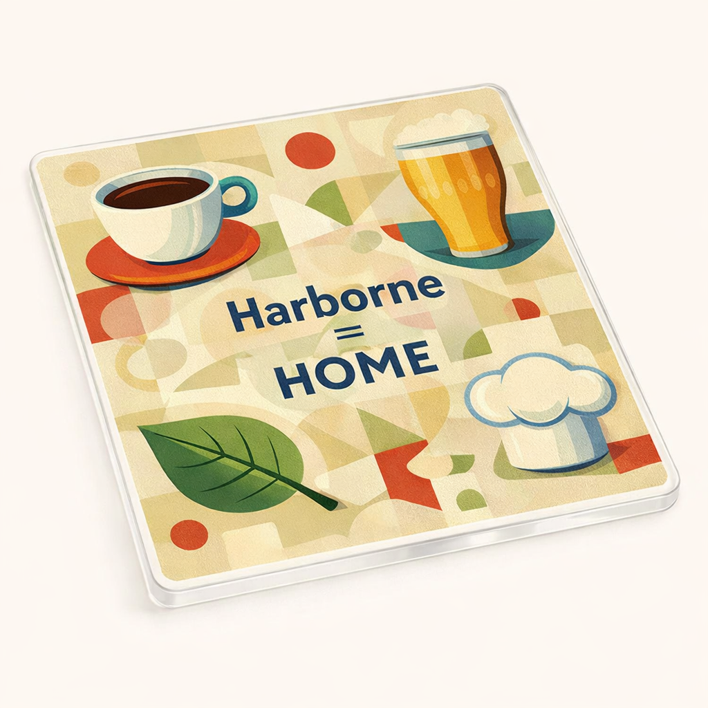 Harborne - Coaster - Mid-Century Retro - Local Icons