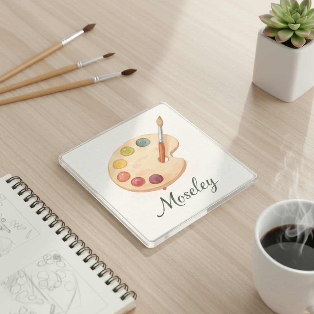 Moseley - Coaster - Soft Watercolours - Artist's Palette