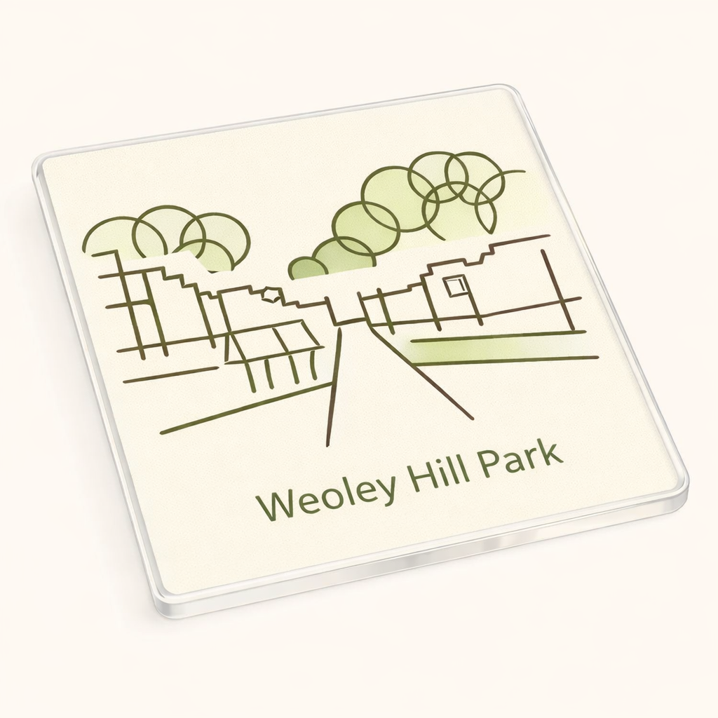 Weoley Castle - Coaster - Geometric Lines - Weoley Hill Park