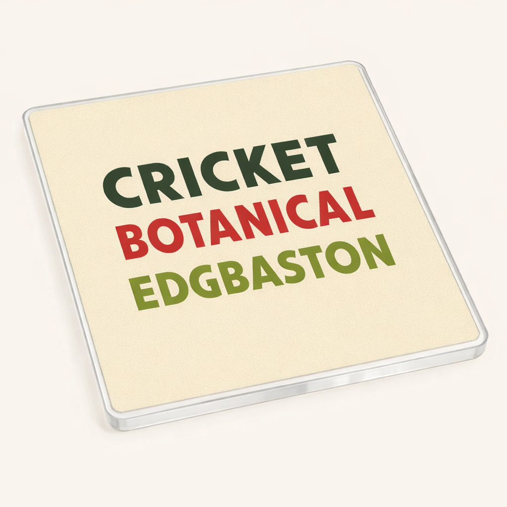 Edgbaston - Coaster - Mid-Century Retro - Word Stack