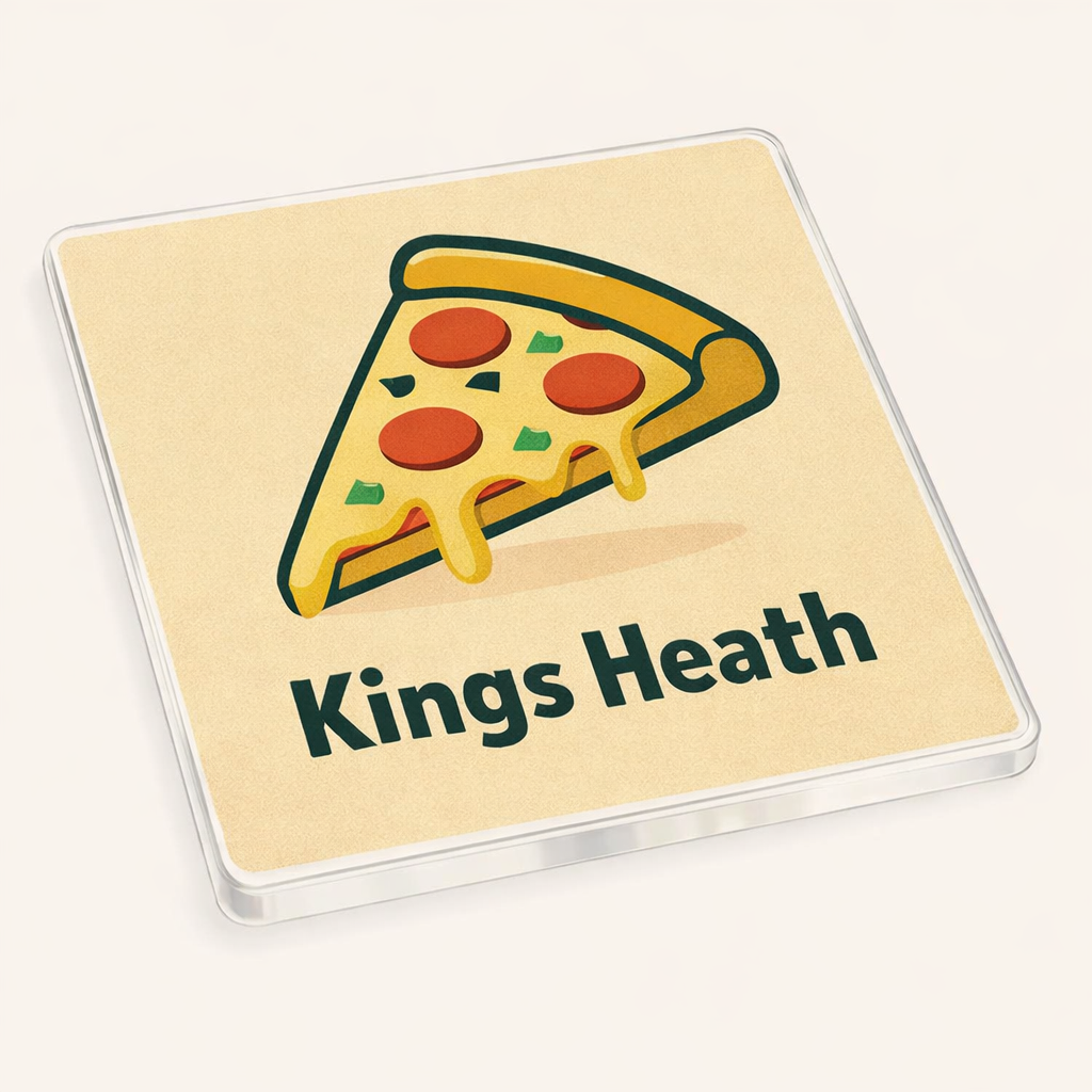Kings Heath - Coaster - Mid-Century Retro - Pizza Slice